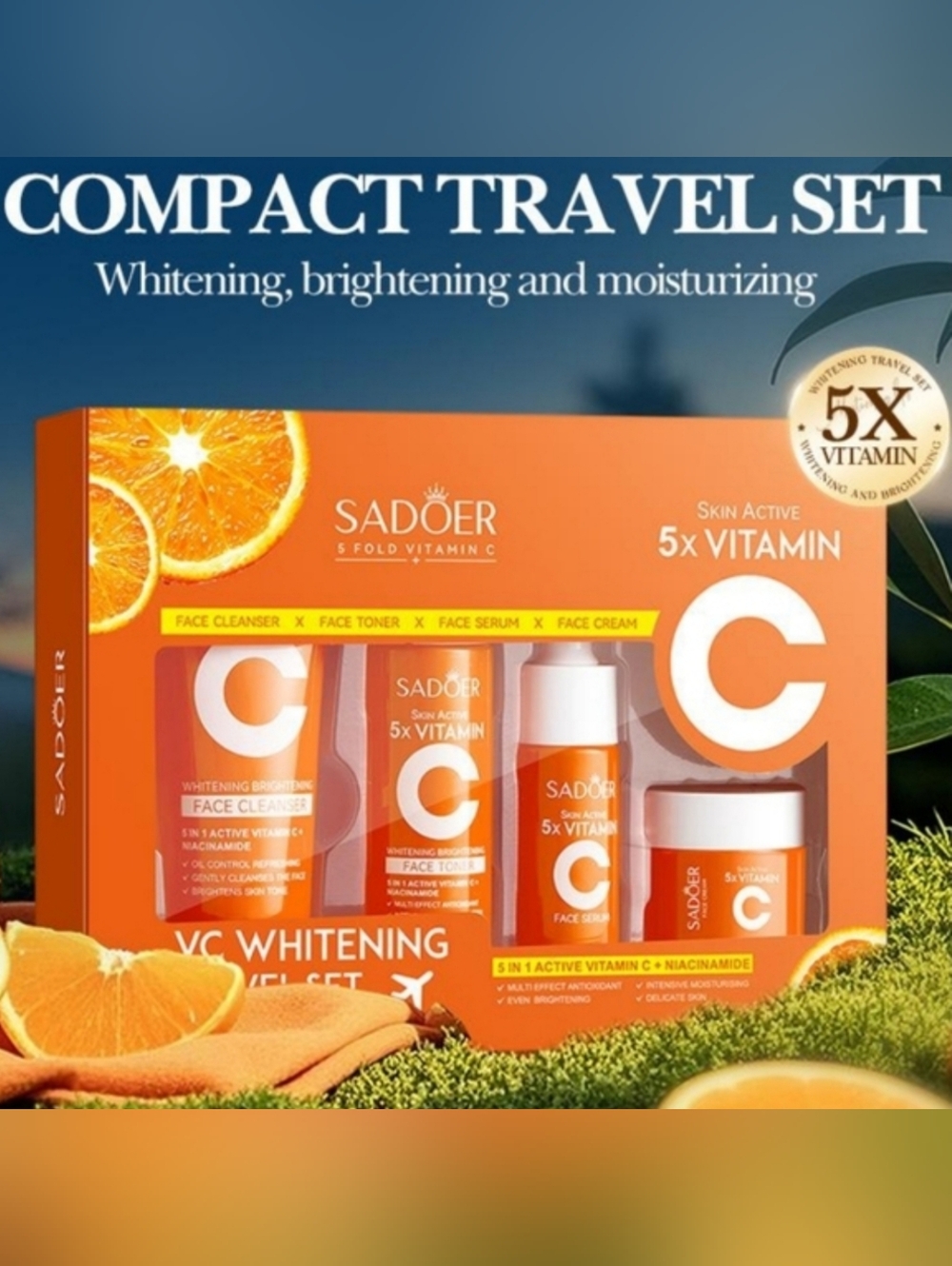 💜3/$25 Vitamin C Skincare Travel Set